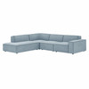 Restore 4-Piece Performance Fabric Upholstered Modular L-Shaped Sofa by Modway / EEI-7431