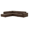 Restore 4-Piece Vegan Leather Modular L-Shaped Sofa by Modway / EEI-7432