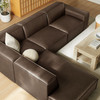 Restore 4-Piece Vegan Leather Modular L-Shaped Sofa by Modway / EEI-7432
