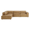 Restore 4-Piece Vegan Leather Modular L-Shaped Sofa by Modway / EEI-7432