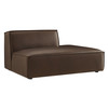 Restore Vegan Leather Right-Facing Armless Modular Chaise by Modway / EEI-7389