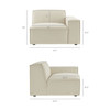Restore 3-Piece Performance Fabric Upholstered Modular Loveseat with Ottoman by Modway / EEI-7405
