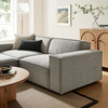 Restore 3-Piece Performance Fabric Upholstered Modular Loveseat with Ottoman by Modway / EEI-7405