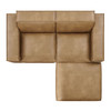 Restore 3-Piece Vegan Leather Modular Loveseat with Ottoman by Modway / EEI-7406