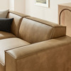 Restore 3-Piece Vegan Leather Modular Loveseat with Ottoman by Modway / EEI-7406