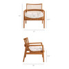 Tula Wood Rattan Lounge Chair by Modway / EEI-7602