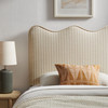 Athena Striped Fabric Upholstered Twin Size Headboard by Modway / MOD-7290