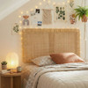 Sandy Wall Mounted Wood and Rattan Twin Size Headboard by Modway / MOD-7337