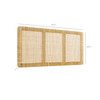 Sandy Wall Mounted Wood and Rattan Queen Size Headboard by Modway / MOD-7339