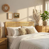 Sandy Wall Mounted Wood and Rattan Queen Size Headboard by Modway / MOD-7339