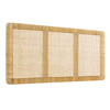Sandy Wall Mounted Wood and Rattan King Size Headboard by Modway / MOD-7340