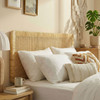 Sandy Wall Mounted Wood and Rattan King Size Headboard by Modway / MOD-7340