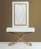 Aversa Modern White Crocodile Console Table & Mirror / VGUNCK423-120