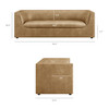 Hilda 86" Curved Back Vegan Leather Sofa by Modway / EEI-7567