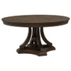 Ridgewell 5-piece Round Pedestal Dining Set Dark Oak / CS-104600-S5