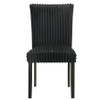 Dermott Upholstered Parson Dining Side Chair Black (Set of 2) / CS-106512BLK