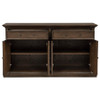 Ridgewell 2-drawer 4-door Dining Server Dark Oak / CS-104605