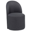 Aubrey Upholstered Barrel Dining Side Chair Charcoal (Set of 2) / CS-107062CHAR