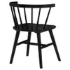 Jeffries Windsor Wood Dining Side Chair Black (Set of 2) / CS-107202BLK