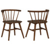 Jeffries Windsor Wood Dining Side Chair Walnut (Set of 2) / CS-107202WAL