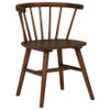 Jeffries Windsor Wood Dining Side Chair Walnut (Set of 2) / CS-107202WAL