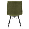 Aiken Fabric Upholstered Dining Side Chair Saddle Forest Green (Set of 4) / CS-110332FRT
