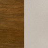 Adderley California King Wood Panel Bed Cream and Warm Brown / CS-215851KW