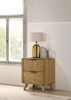 Bennett 2-drawer Bedroom Nightstand Bedside Table Light Oak / CS-222902