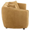 Aleisha Chenille Upholstered Loveseat Mustard Yellow / CS-503062