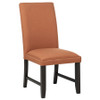 Berning Fabric Upholstered Parson Side Chair Salmon Orange (Set of 2) / CS-121702SLM