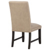 Averill Faux Leather Upholstered Dining Side Chair Tan (Set of 2) / CS-121292TAN