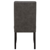 Averill Faux Leather Upholstered Dining Side Chair Dark Grey (Set of 2) / CS-121292GRY