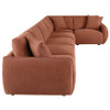 Elysia 6-piece Chenille Upholstered Modular Sectional Sofa Coral / CS-551891-SET