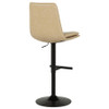 Eldridge Faux Leather Upholstered Adjustable Bar Stool Tan / CS-182957TAN