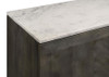 Dennis 3-door Marble Top Sideboard Buffet Tobacco Grey / CS-190655