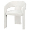 Carlow Upholstered Dining Arm Chair White (Set of 2) / CS-193813WHT