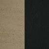 Kehoe Upholstered Dining Side Chair Black and Natural Oak (Set of 2) / CS-193922NAT