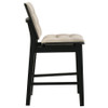 Hamlyn 5-piece Round Wood Counter Height Dining Set Cream and Black / CS-193938BLK-S5D