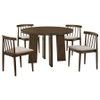 Strouse 5-piece Dining Set Wheat and Walnut / CS-193940WAL-S5A