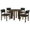 Strouse 5-piece Dining Set Black and Walnut / CS-193940WAL-S5C