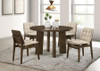 Redbridge Velvet Upholstered Side Chair Cream and Walnut (Set of 2) / CS-193952WAL