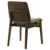 Redbridge Velvet Upholstered Side Chair Grey and Walnut (Set of 2) / CS-193962WAL