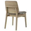 Redbridge Velvet Upholstered Side Chair Grey and Natural Oak (Set of 2) / CS-193962NAT