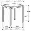 Garza 5-piece Space Saving Rectangular Dining Table Greige Oak / CS-193980-S5