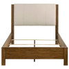 Adderley Queen Wood Panel Bed Cream and Warm Brown / CS-215851Q