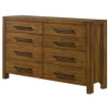 Adderley 8-drawer Bedroom Dresser Cabinet Warm Brown / CS-215853