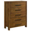 Adderley 5-drawer Bedroom Chest of Drawers Warm Brown / CS-215855
