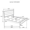 Watson Wood California King Panel Bed Light Taupe / CS-215911KW