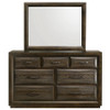 Atlas 7-drawer Bedroom Dresser and Mirror Set Dark Oak / CS-215973M