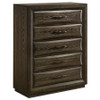 Atlas 5-drawer Bedroom Chest of Drawers Dark Oak / CS-215975